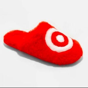 Adult Bullseye Scuff Slippers | Target | Red | Size 5/6 | NEW